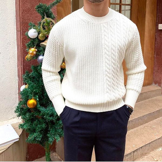 Vêtements pour hommes Pull tricoté String torsadé Design Sense